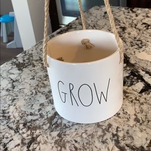 Rae Dunn Grow hanging planter